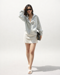 Effortless Thin Striped Relaxed Shirt Top