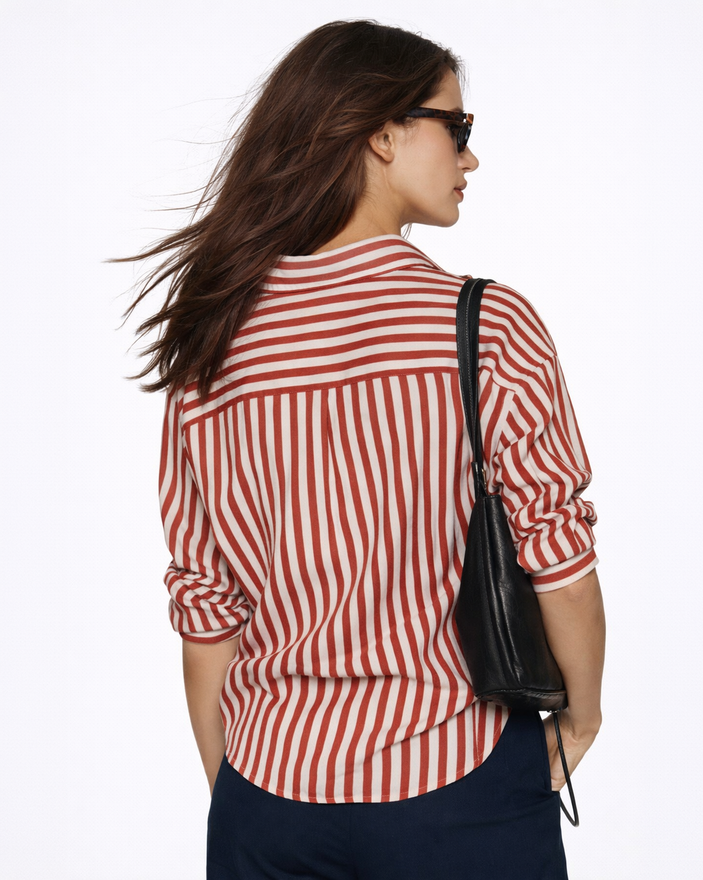 Effortless Striped Relaxed Shirt Top