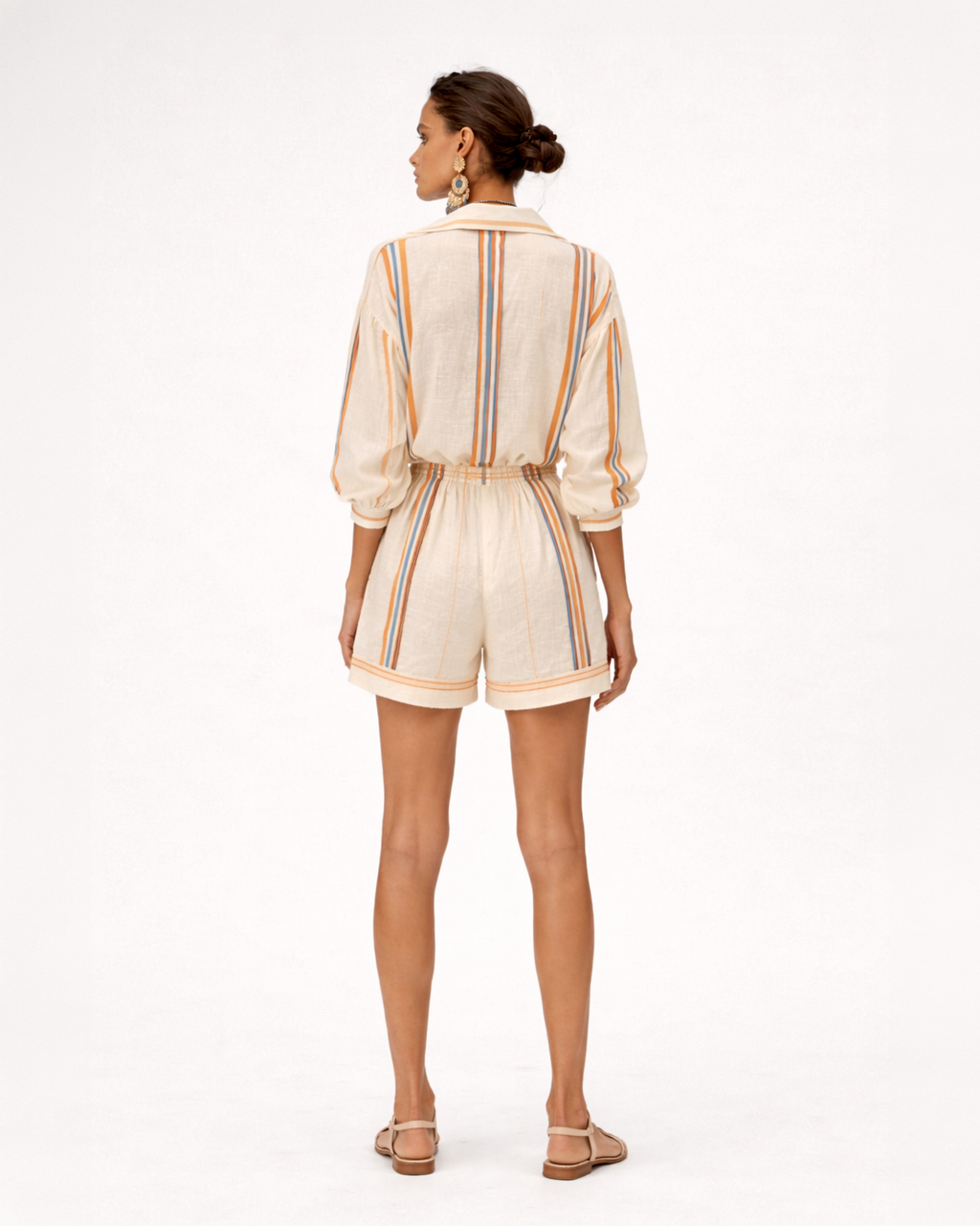 Sunset Stripe Linen Co-ord Set