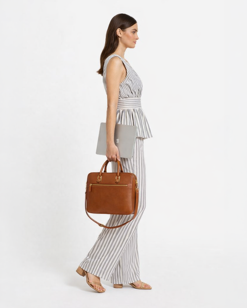 Chic Striped Peplum Co-ord Set