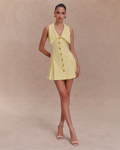 Sunlit Elegance Collar Dress